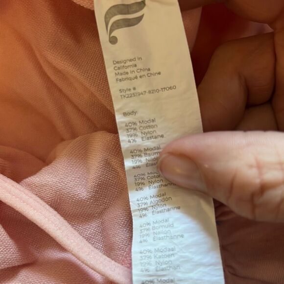 Ruched Tank Top Sleeveless Spaghetti Strap Cami Blouse Pink - Picture 5 of 7